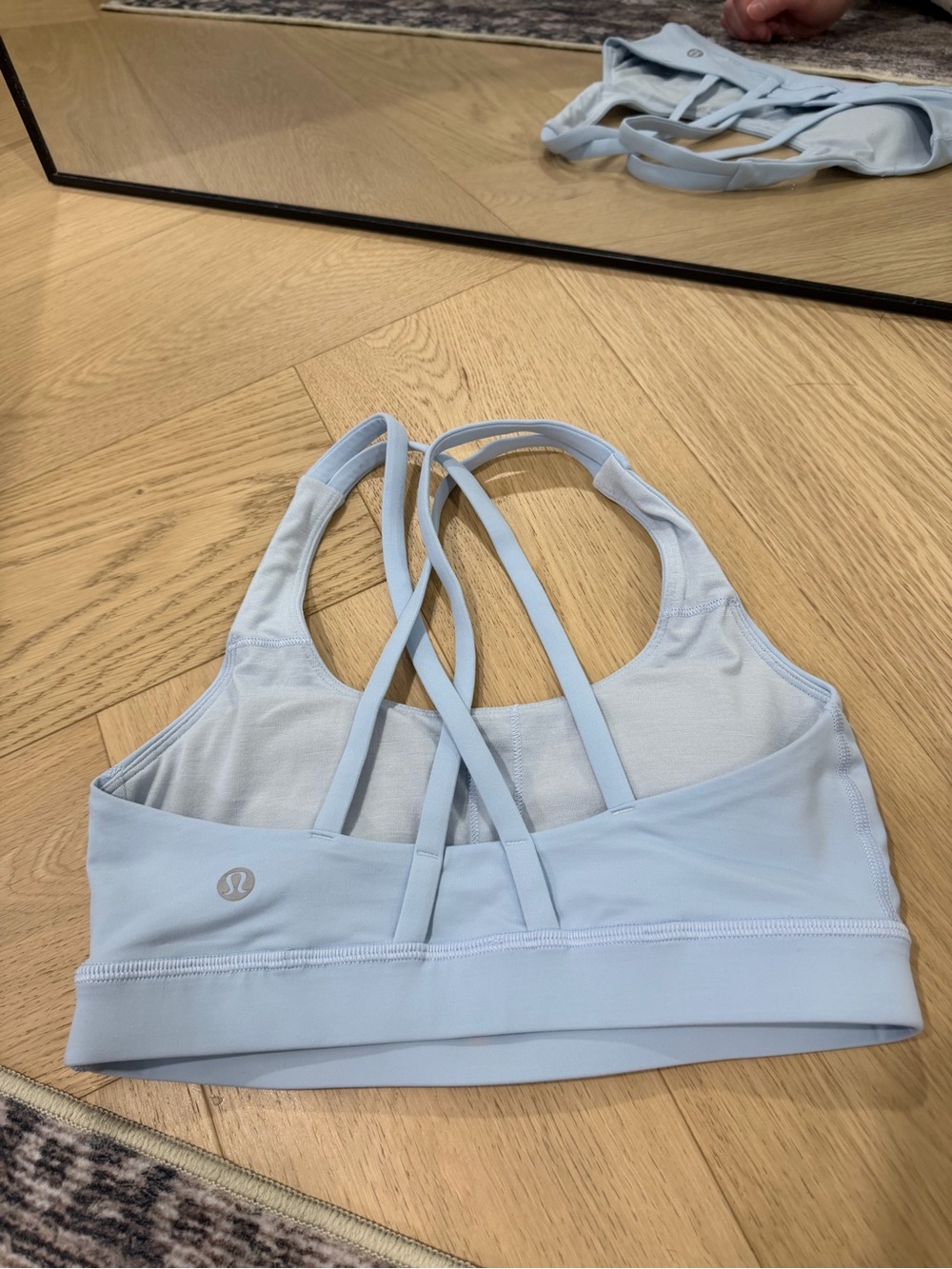 lululemon athletica Pale Blue Strappy Sports Bra